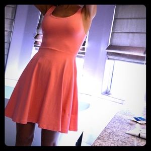 Coral Skater dress